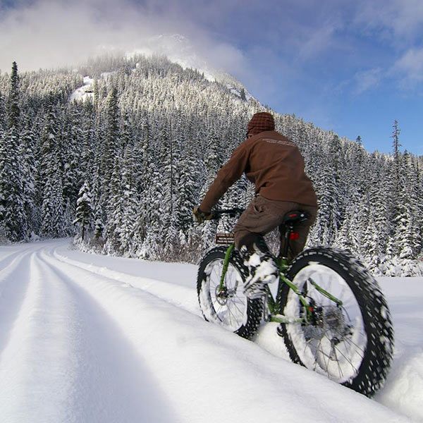 Winter fietsryseisoen