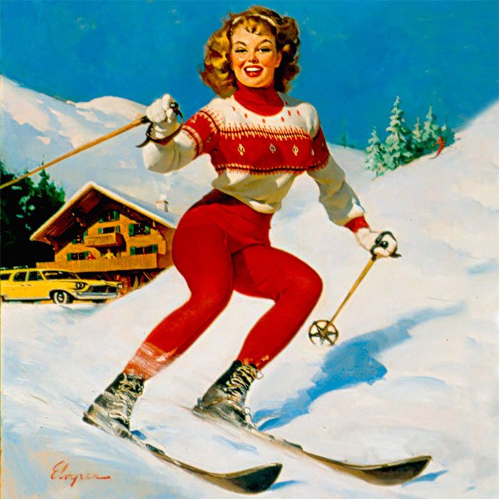 Vælg alpine ski