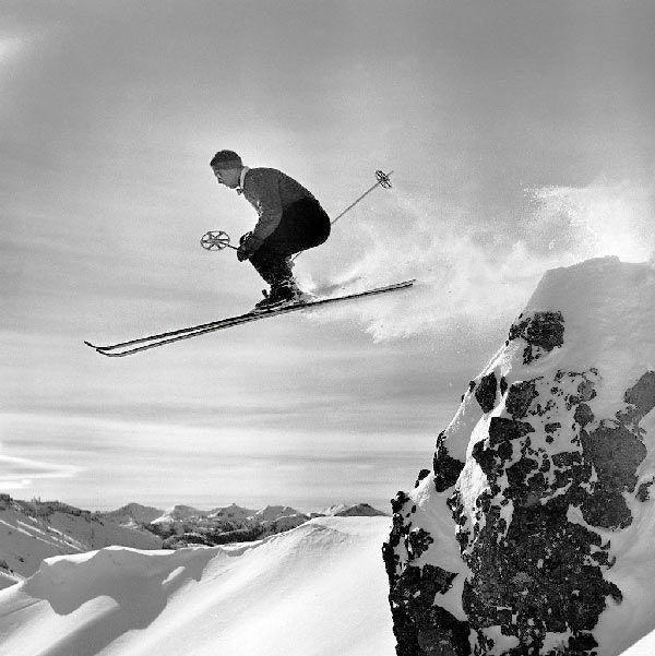 Apprendre à skier sur des pistes alpines